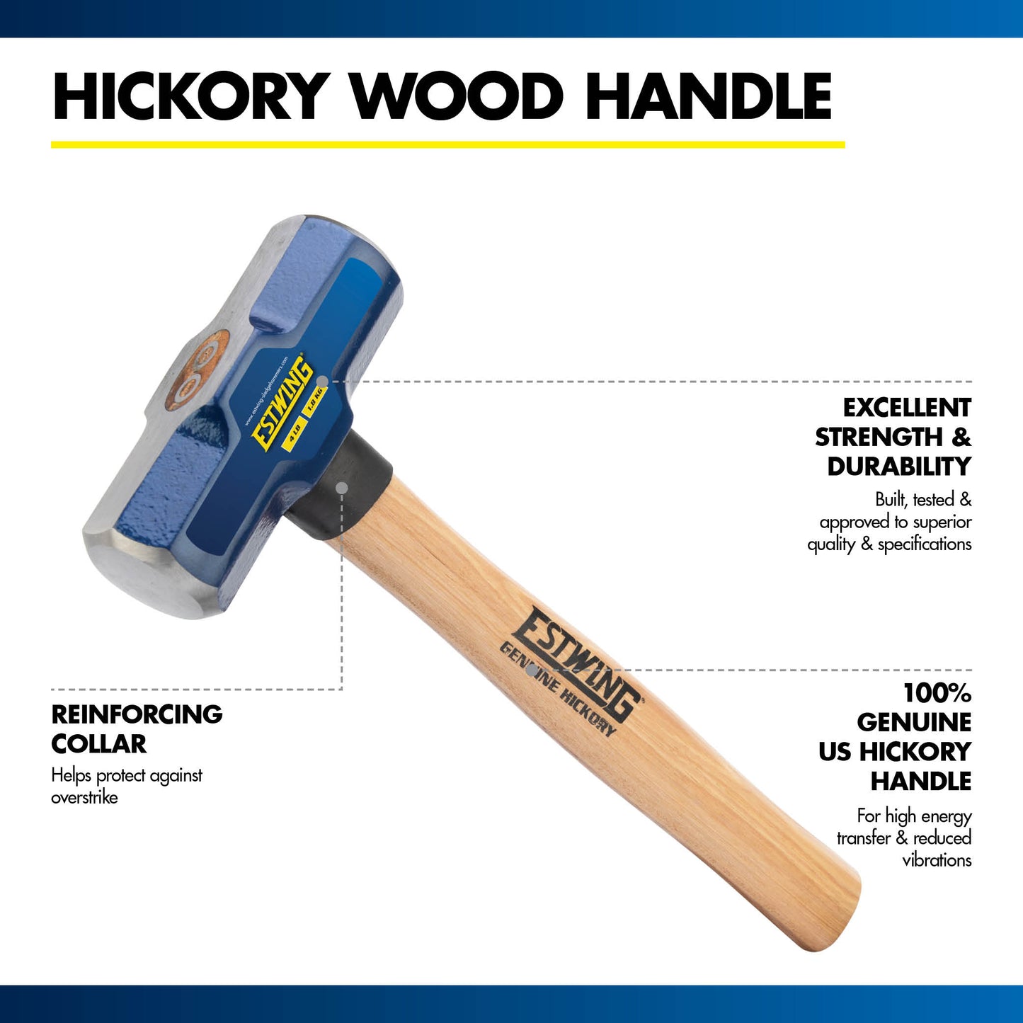 Engineer Hammer with 14" Hickory Wood Handle