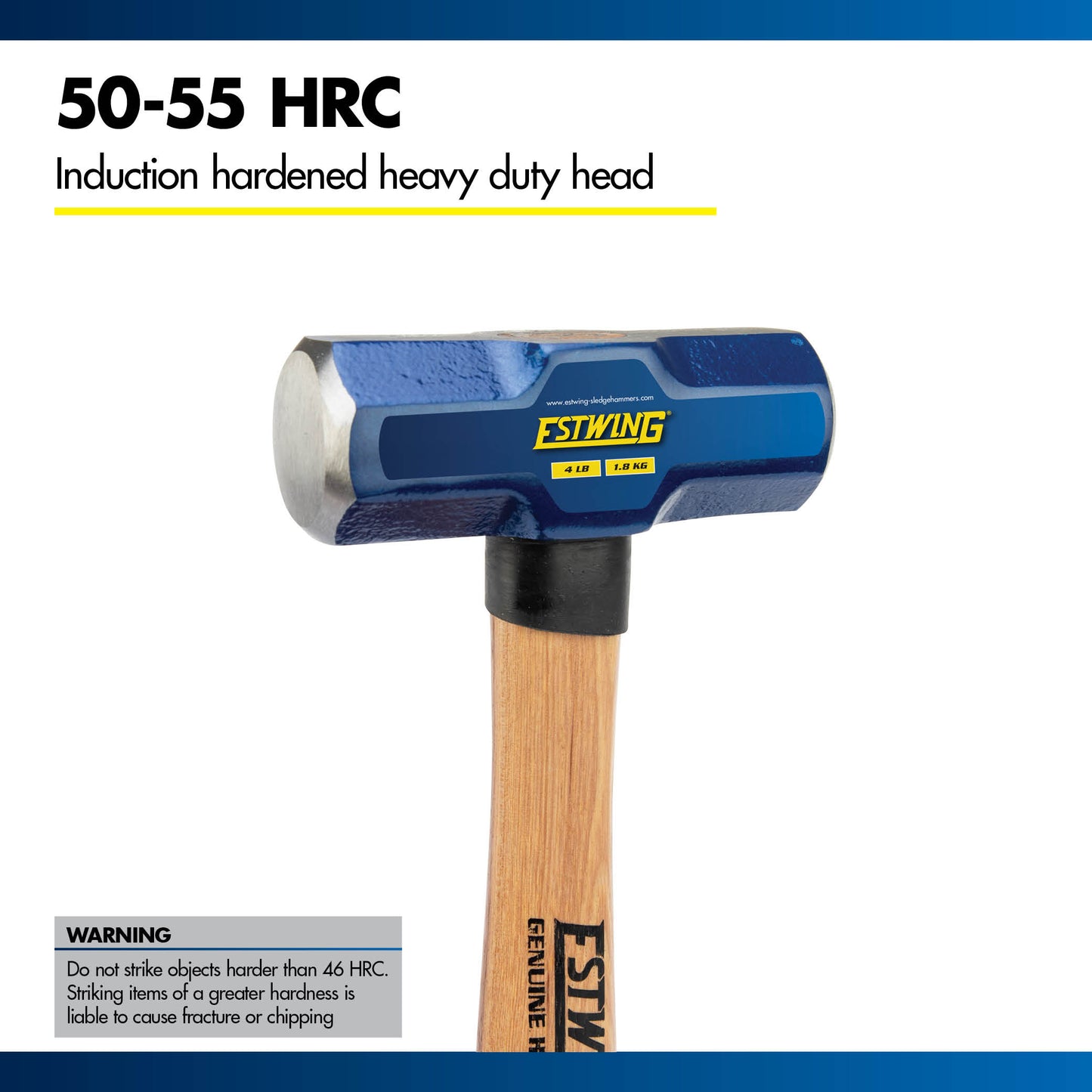 Engineer Hammer with 14" Hickory Wood Handle, 2.5 or 4 lb Head