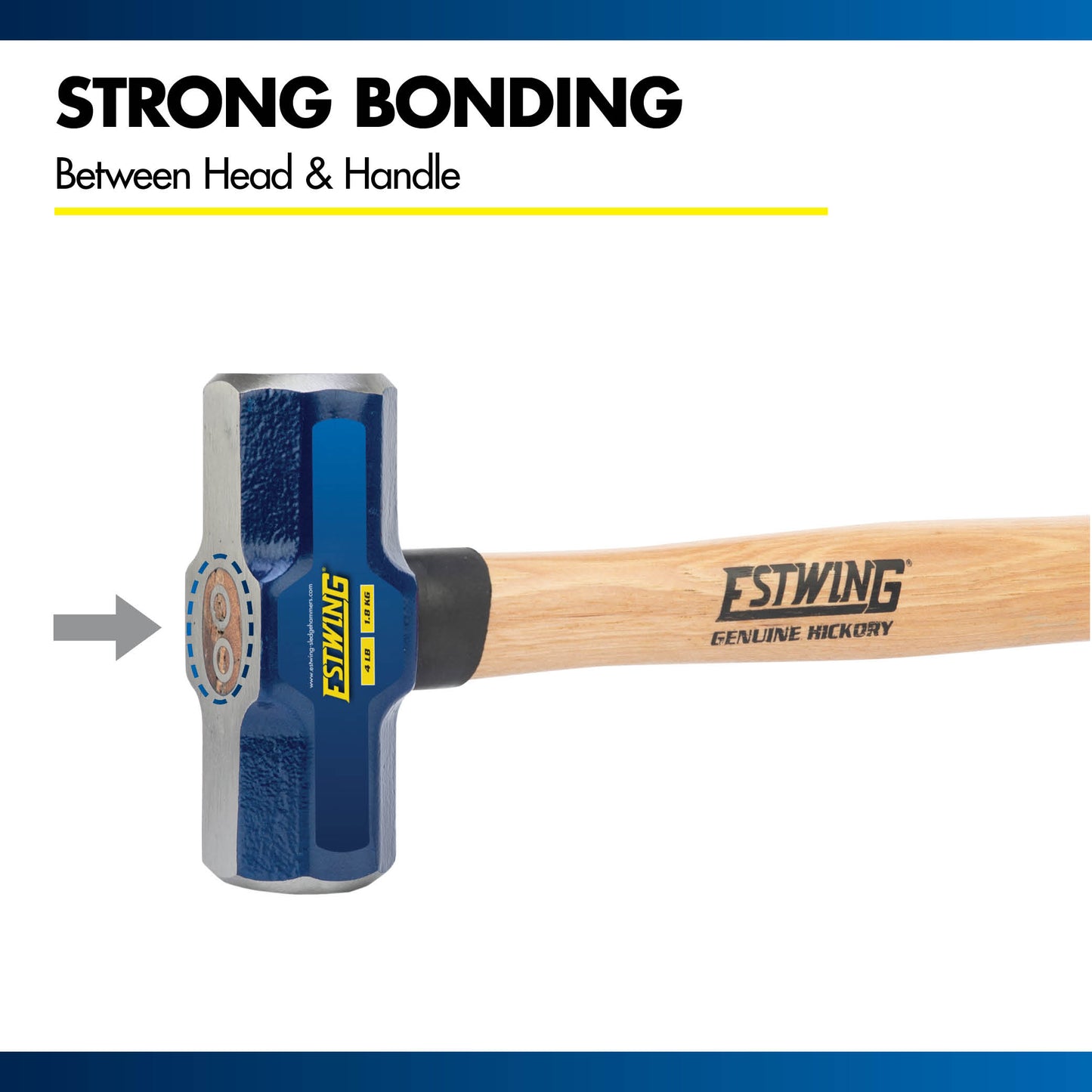 Engineer Hammer with 14" Hickory Wood Handle, 2.5 or 4 lb Head
