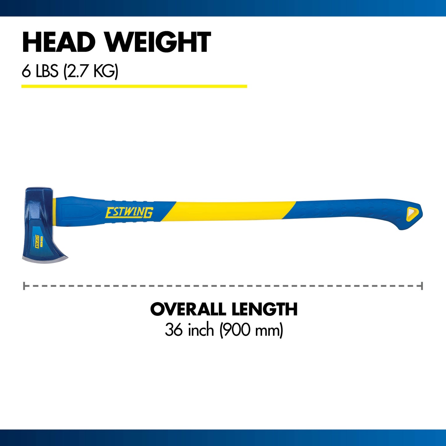 6 lb. Maul with 36" Fiberglass Handle