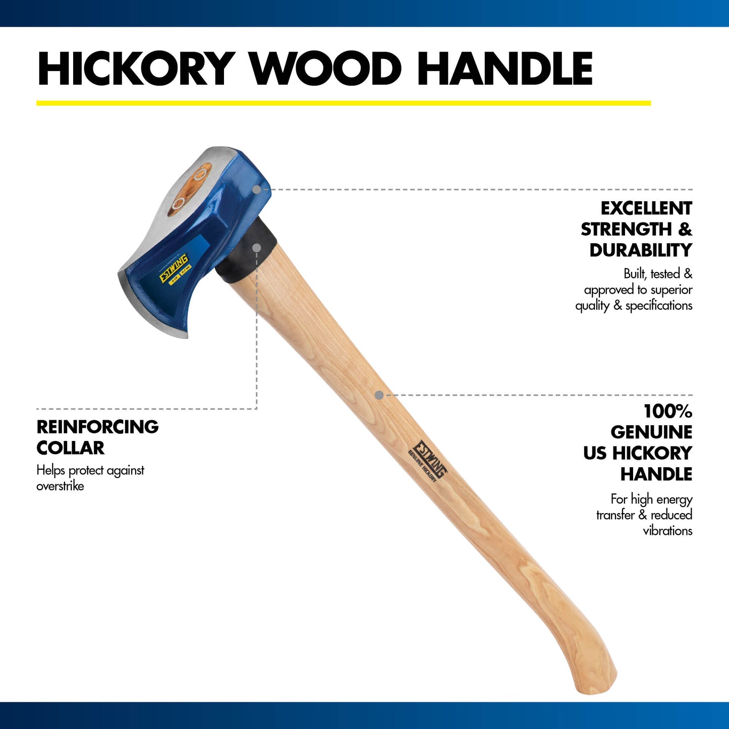 6 lb. Maul with 36" Hickory Wood Handle