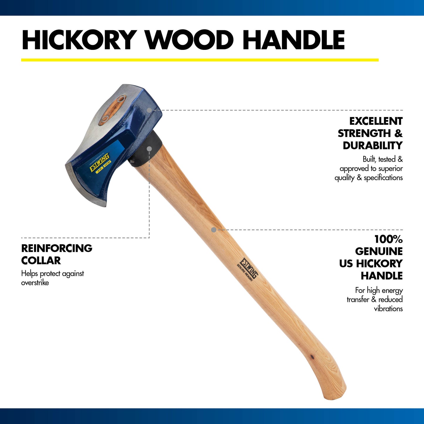 8 lb. Maul with 36" Hickory Wood Handle