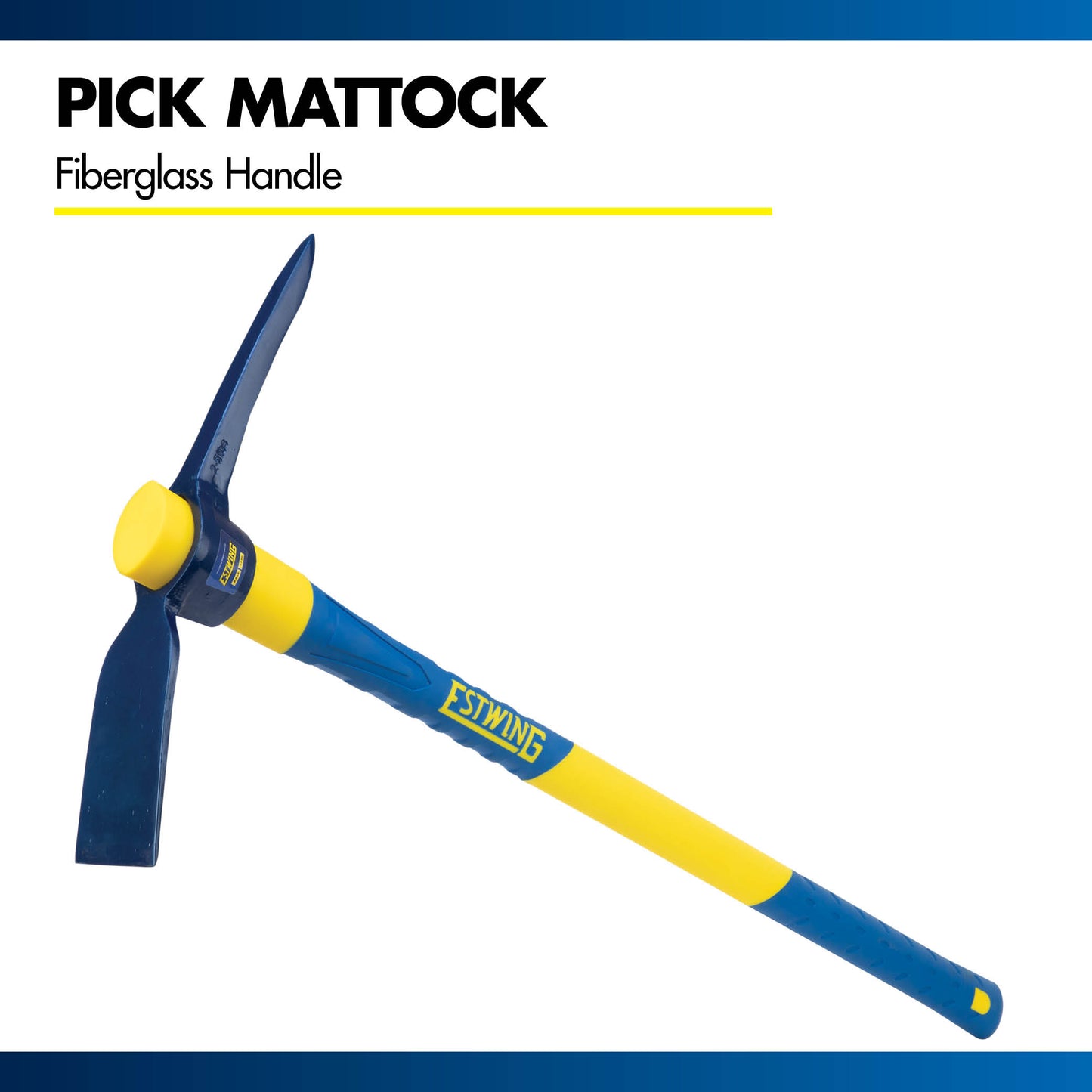 2.5 lb Pick 36" Mattock Fiberglass Handle