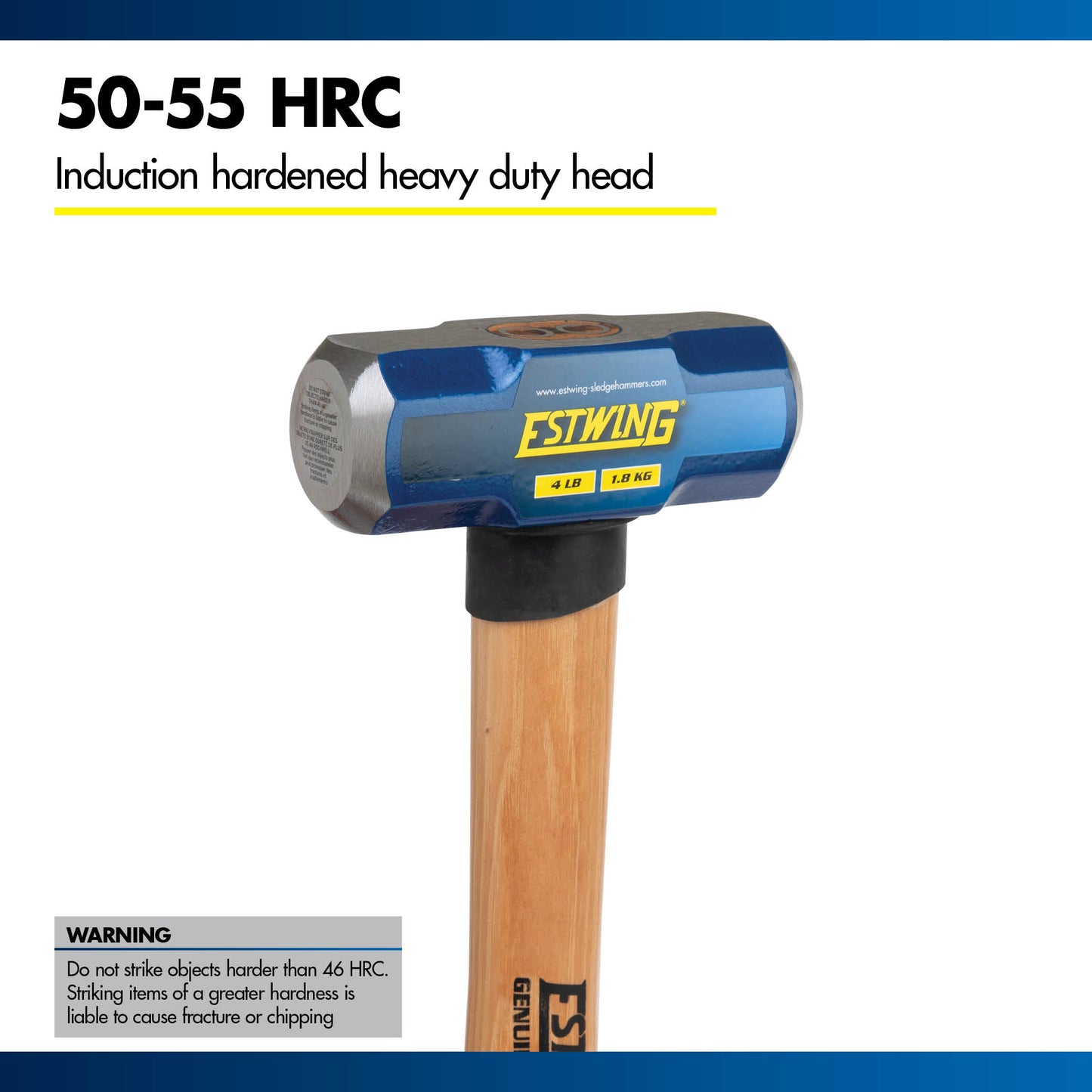 Estwing 4 lb. Head, 16" Length Hickory Handle Sledge Hammer