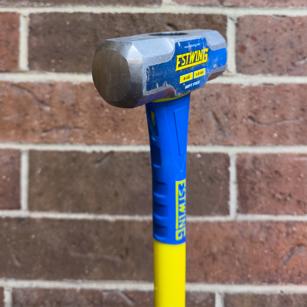 Gently Used Estwing 4 lb. Soft Face Head, 16" Length Fiberglass Handle Sledge Hammer
