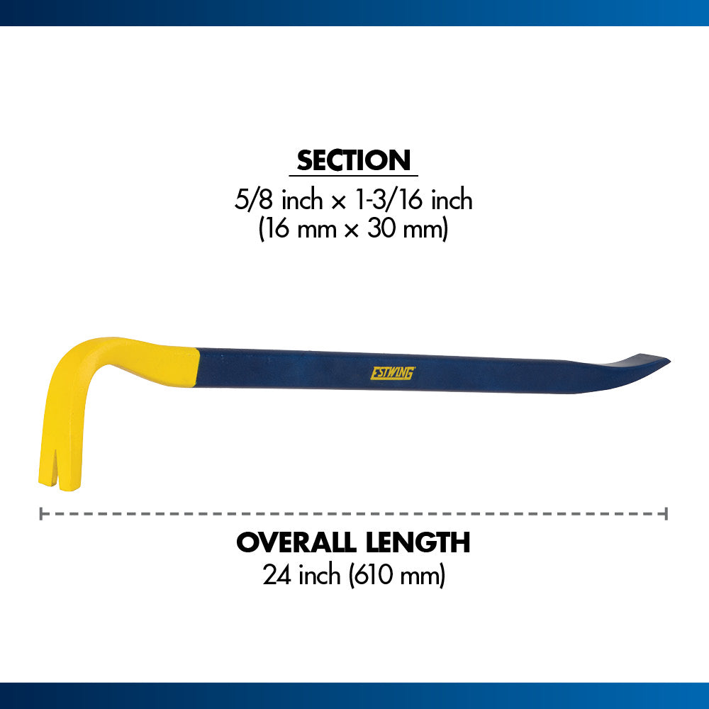 Estwing Heavy Duty G-Bar Wrecking Bar, 24" Length