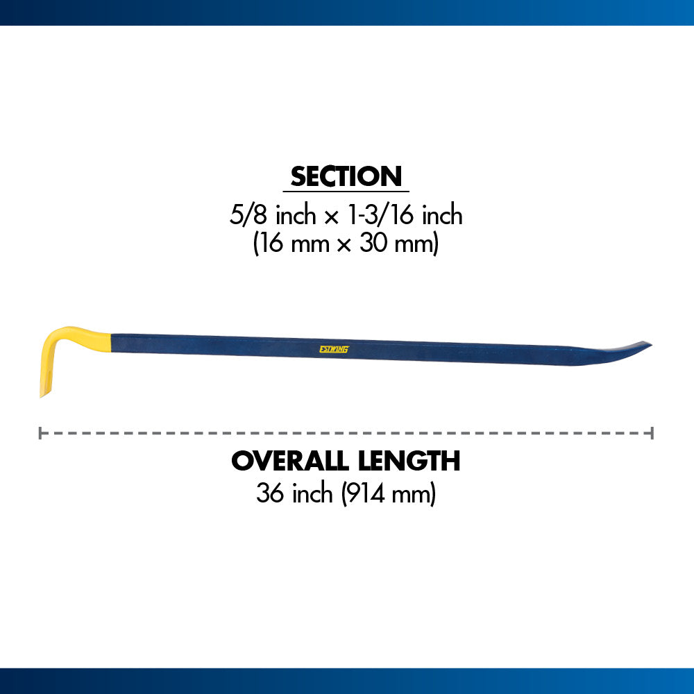 Estwing Heavy Duty G-Bar Wrecking Bar, 36" Length