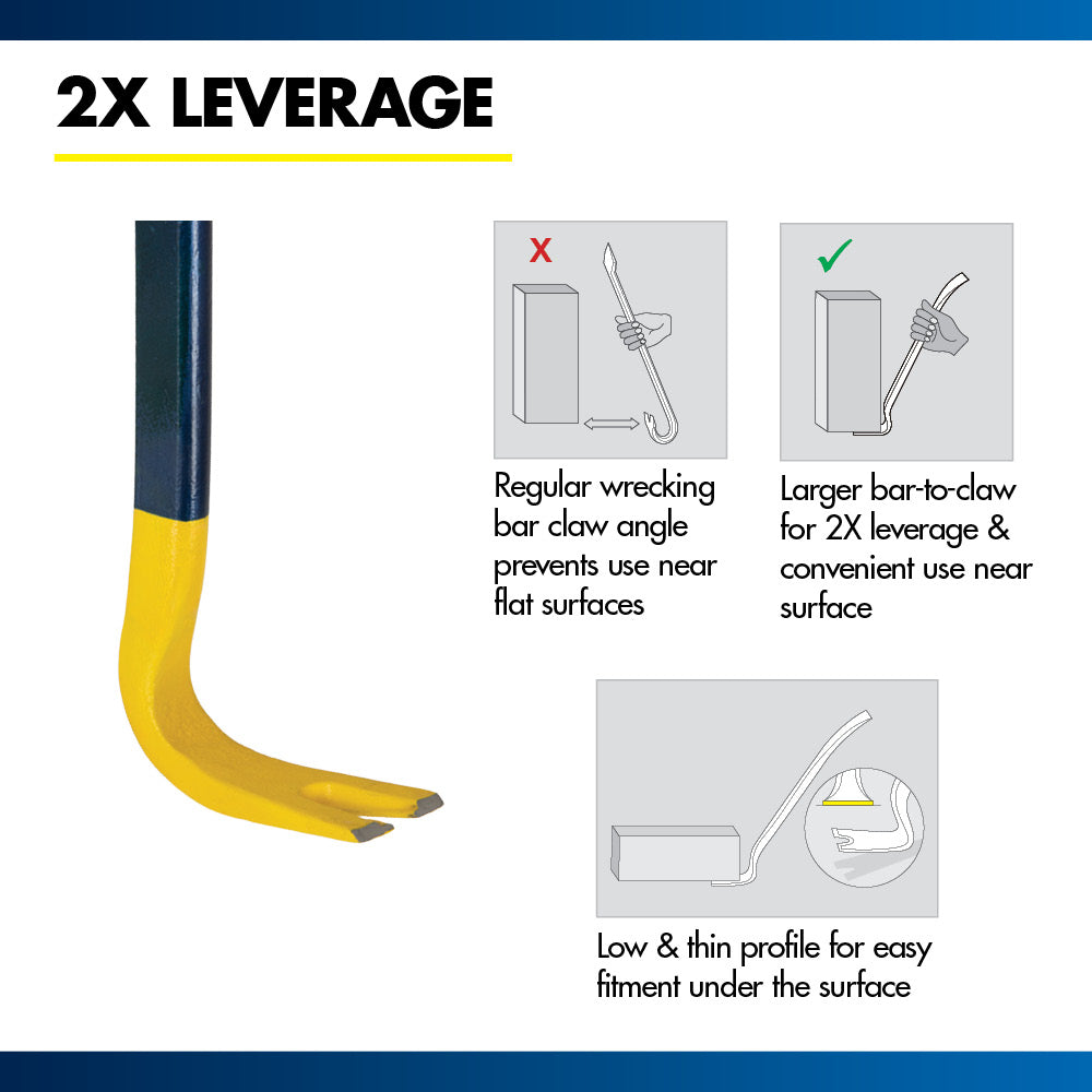 Estwing Heavy Duty G-Bar Wrecking Bar, 14" Length