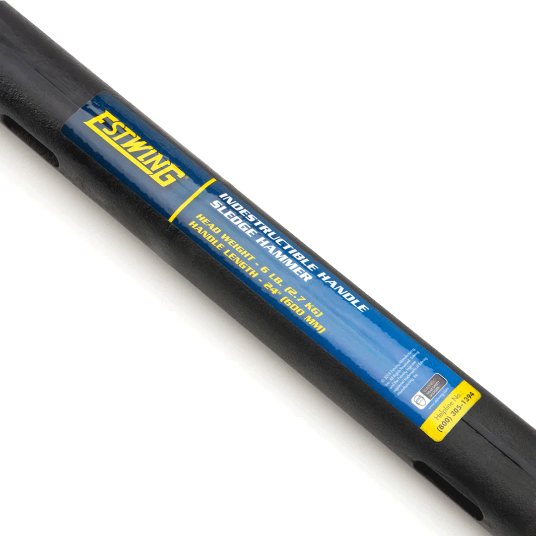 Estwing 6 lb. Head, 24" Length Indestructible Handle Sledge Hammer