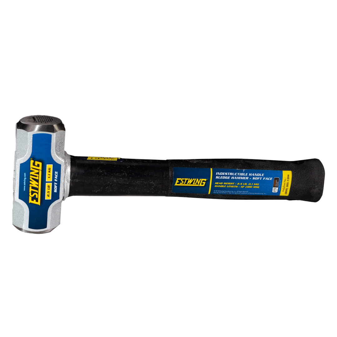 Estwing 2.5 lb. Soft Face Head, 12" Length Indestructible Handle Sledge Hammer