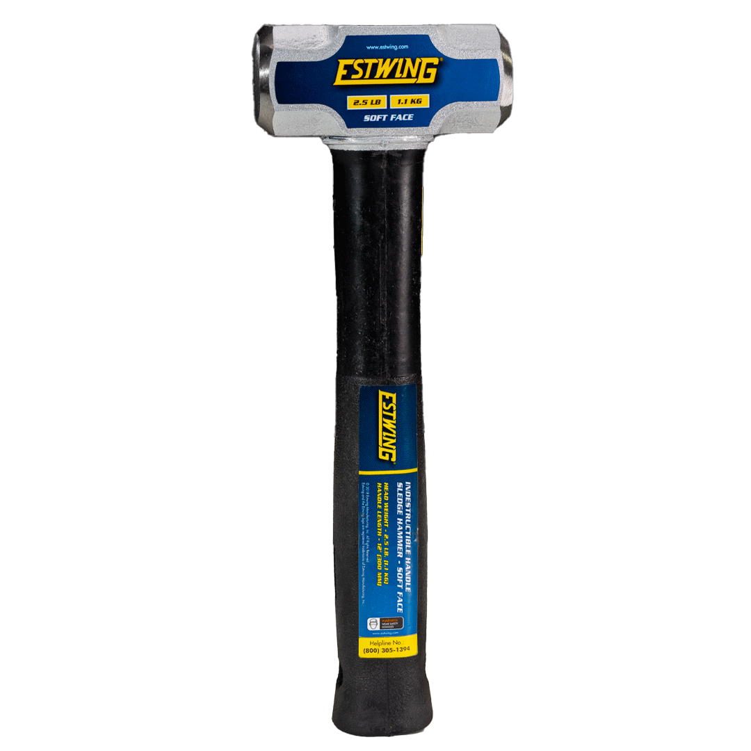 Estwing 2.5 lb. Soft Face Head, 12" Length Indestructible Handle Sledge Hammer