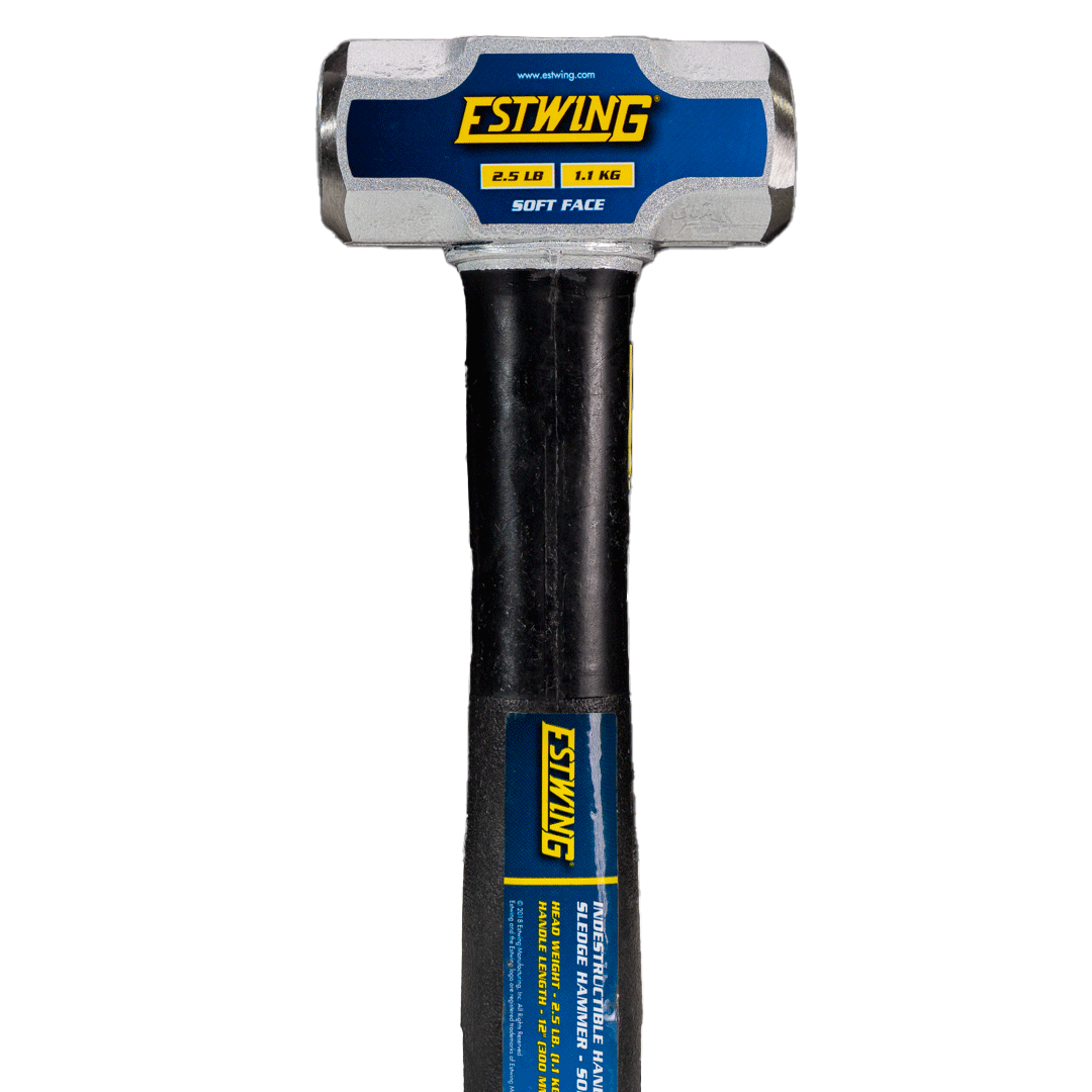 Estwing 2.5 lb. Soft Face Head, 12" Length Indestructible Handle Sledge Hammer