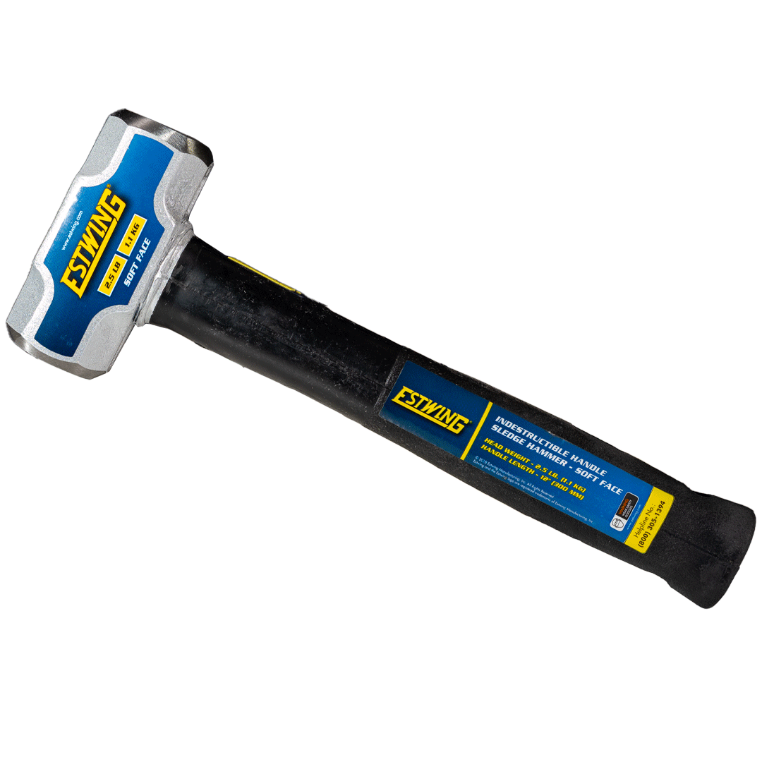 Estwing 2.5 lb. Soft Face Head, 12" Length Indestructible Handle Sledge Hammer