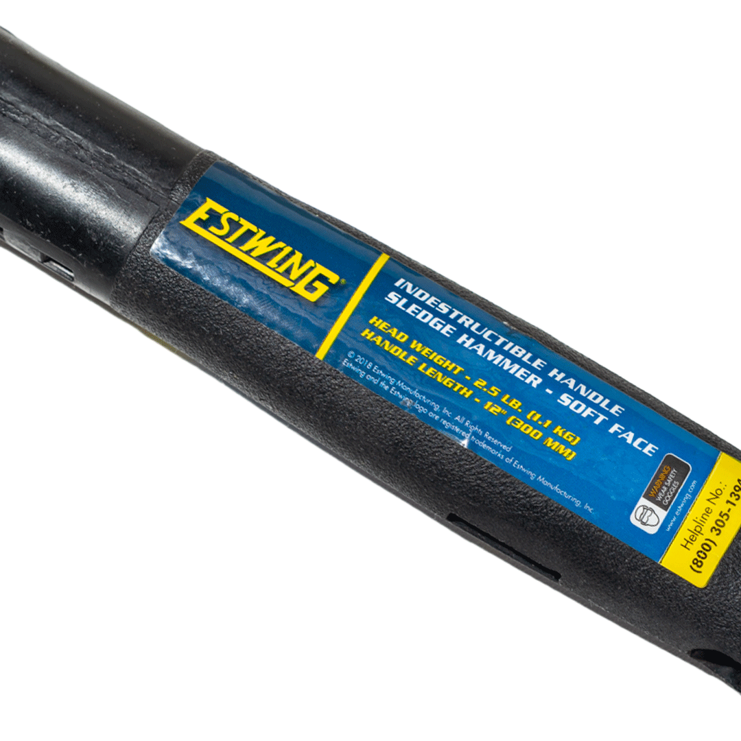 Estwing 2.5 lb. Soft Face Head, 12" Length Indestructible Handle Sledge Hammer