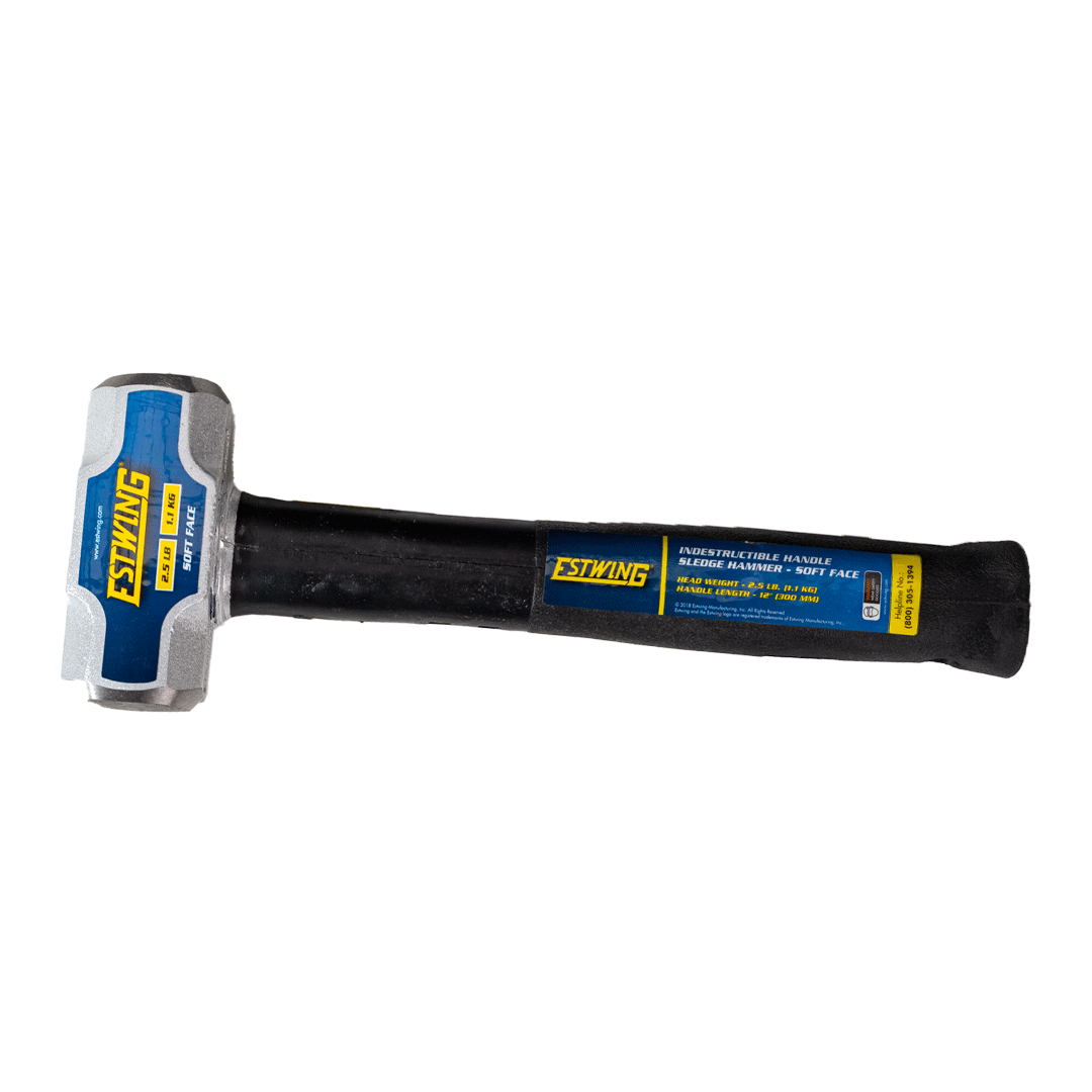 Estwing 2.5 lb. Soft Face Head, 12" Length Indestructible Handle Sledge Hammer