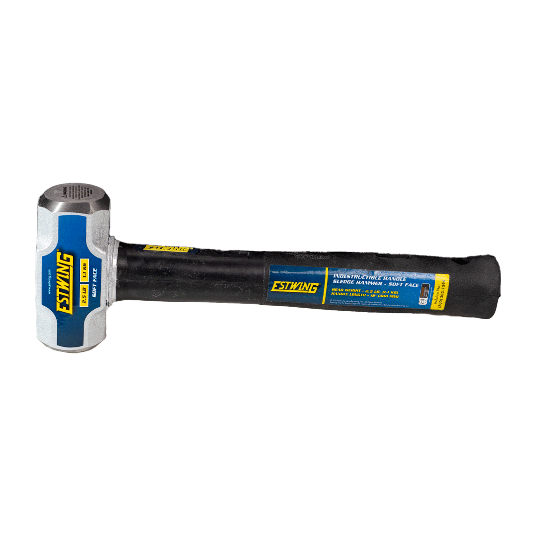 Estwing 2.5 lb. Soft Face Head, 12" Length Indestructible Handle Sledge Hammer