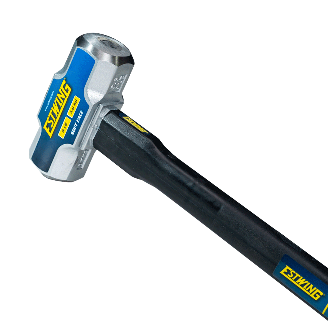 Estwing 8 lb. Soft Face Head, 24" Length Indestructible Handle Sledge Hammer