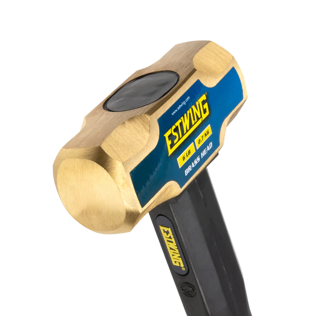 Estwing 6 lb. Brass Head, 30" Length Indestructible Handle Sledge Hammer