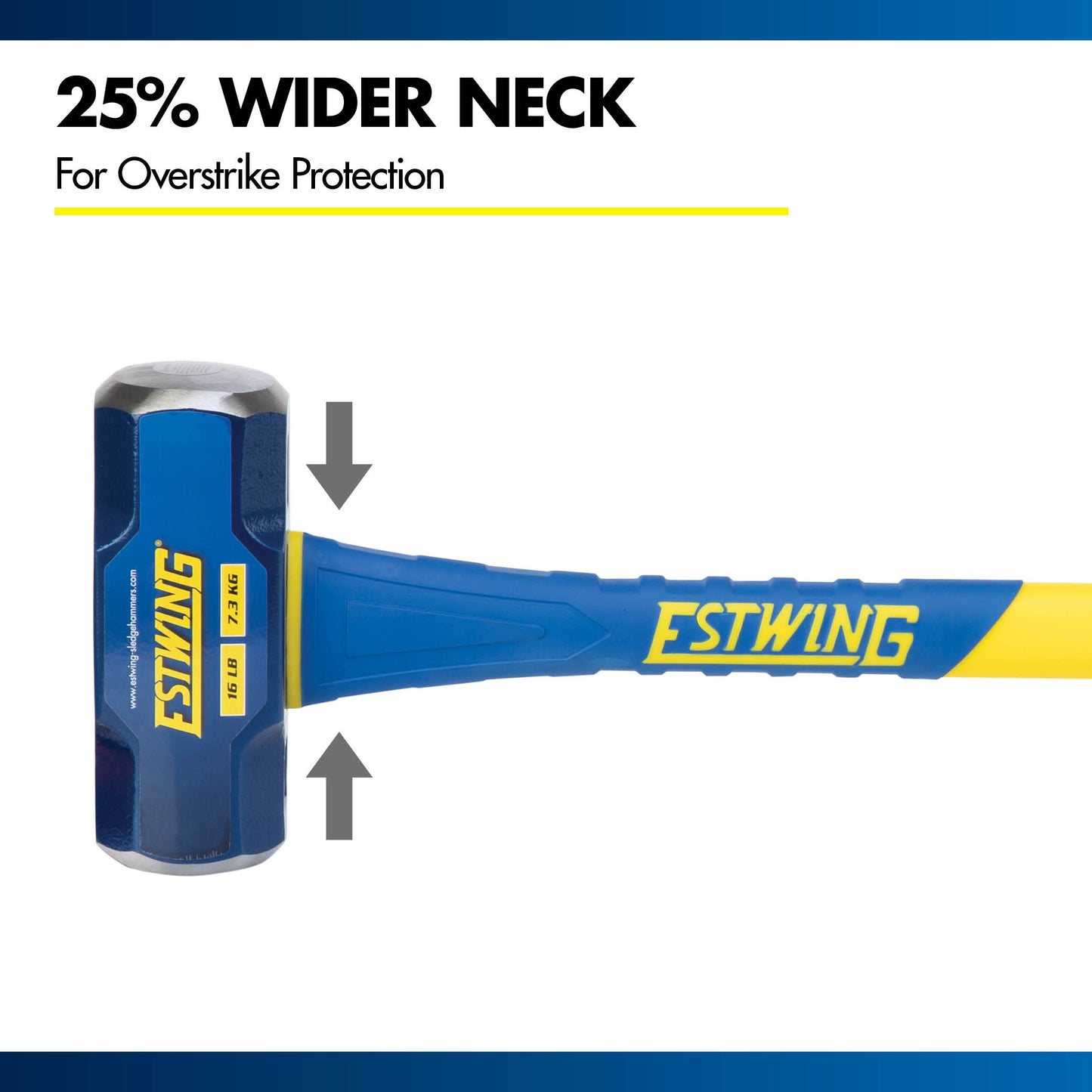 Estwing 16 lb. Head, 36" Length Fiberglass Handle Sledge Hammer