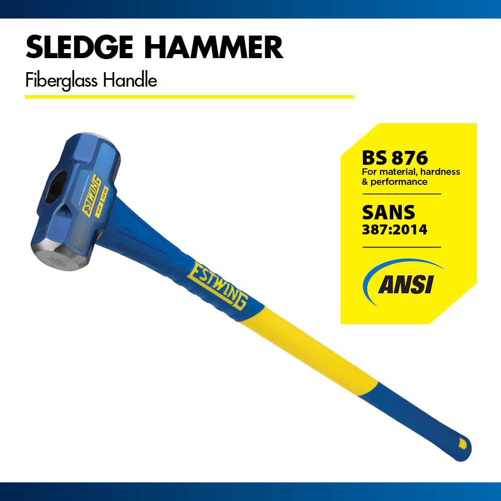 Estwing 8 lb. Head, 36" Length Fiberglass Handle Sledgehammer