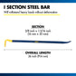 Estwing Heavy Duty G-Bar Wrecking Bar, 36" Length