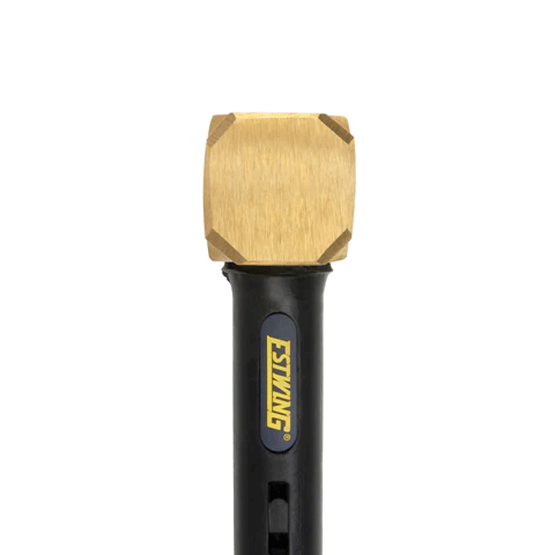 Estwing 2.5 lb. Brass Head, 12" Length Indestructible Handle Sledge Hammer