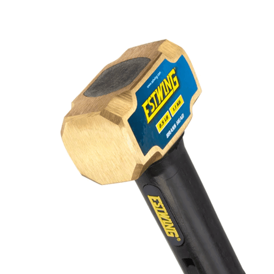 Estwing 2.5 lb. Brass Head, 12" Length Indestructible Handle Sledge Hammer