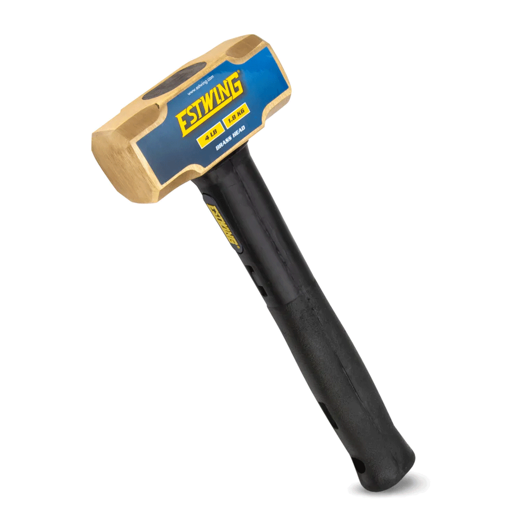 Estwing 4 lb. Brass Head, 12" Length Indestructible Handle Sledge Hammer