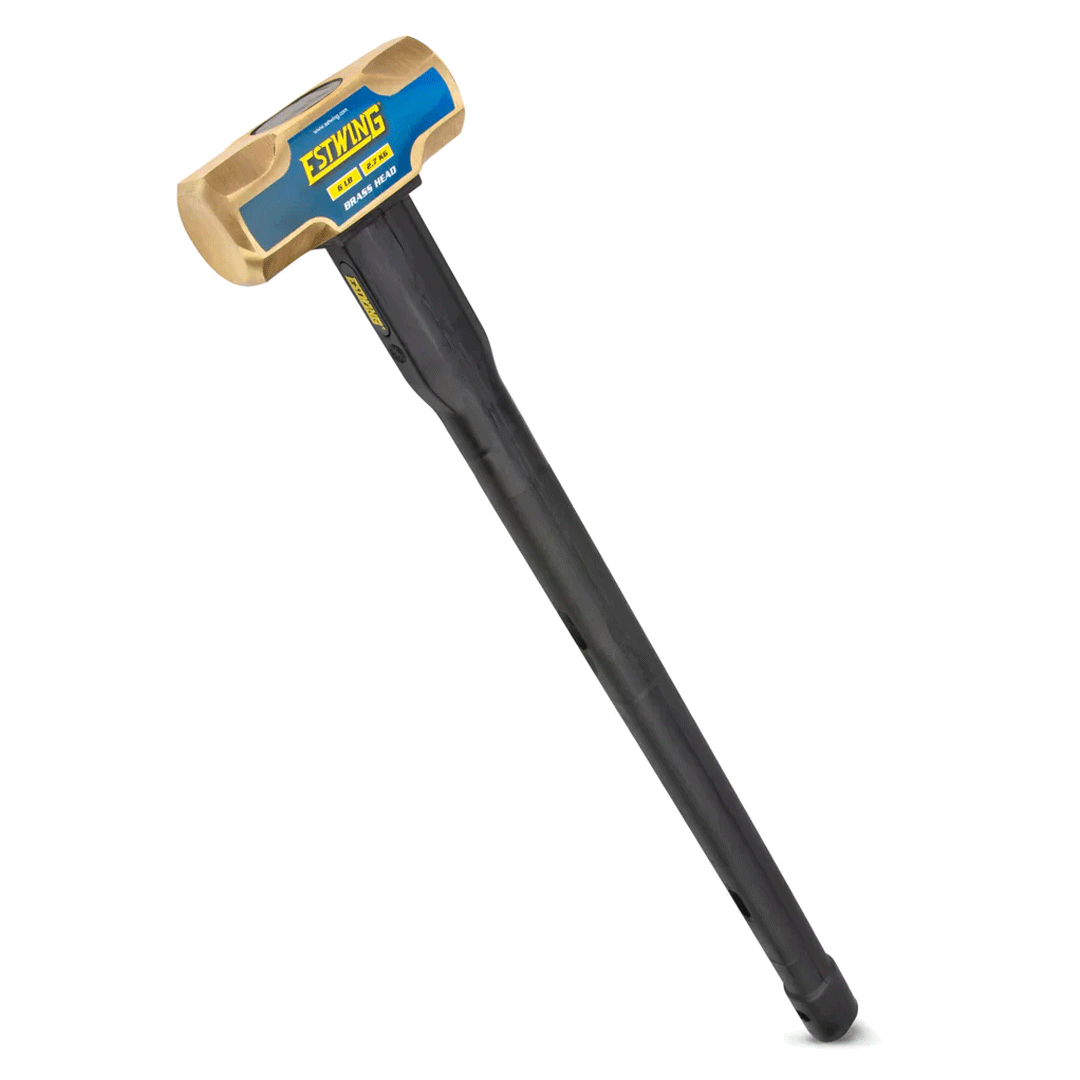 Estwing 6 lb. Brass Head, 30" Length Indestructible Handle Sledge Hammer
